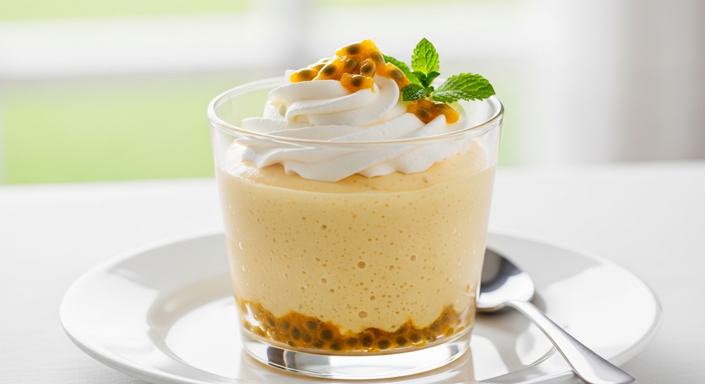 Mousse de Maracujá Proteico (Lanche): Leve e Azendinho