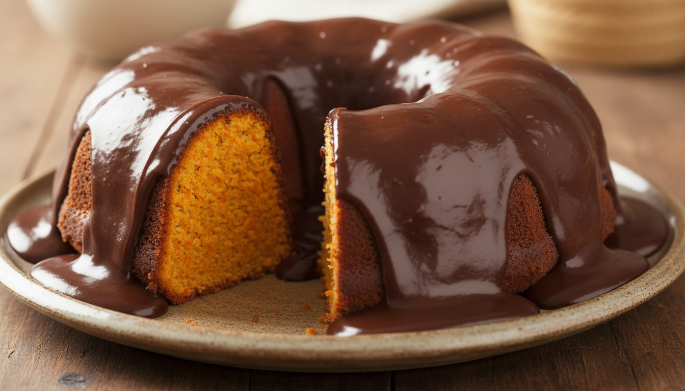 Bolo de Cenoura Vulcão com Cobertura de Chocolate que Não Quebra: O Segredo Revelado!