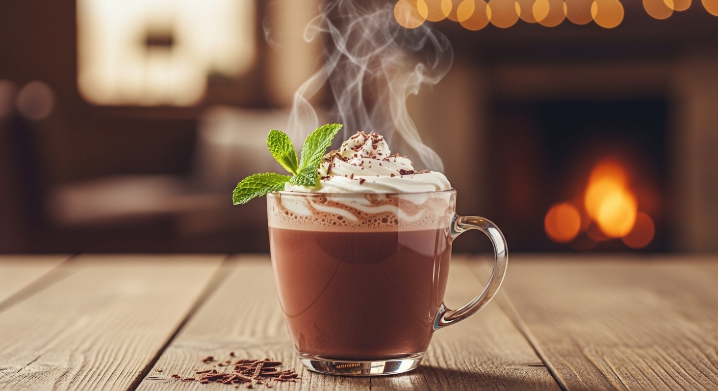 Chocolate Quente de Menta Refrescante