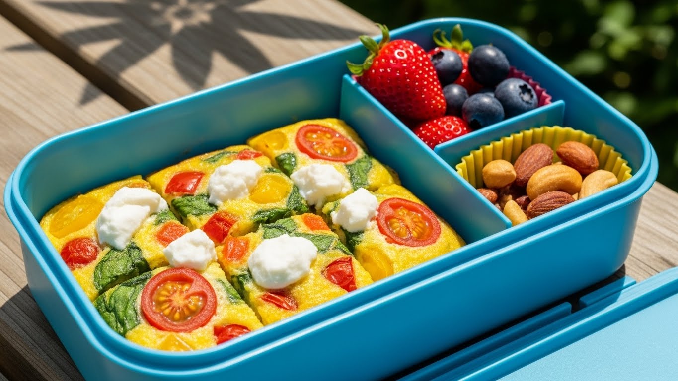 Omelete de Forno com Legumes e Queijo Branco