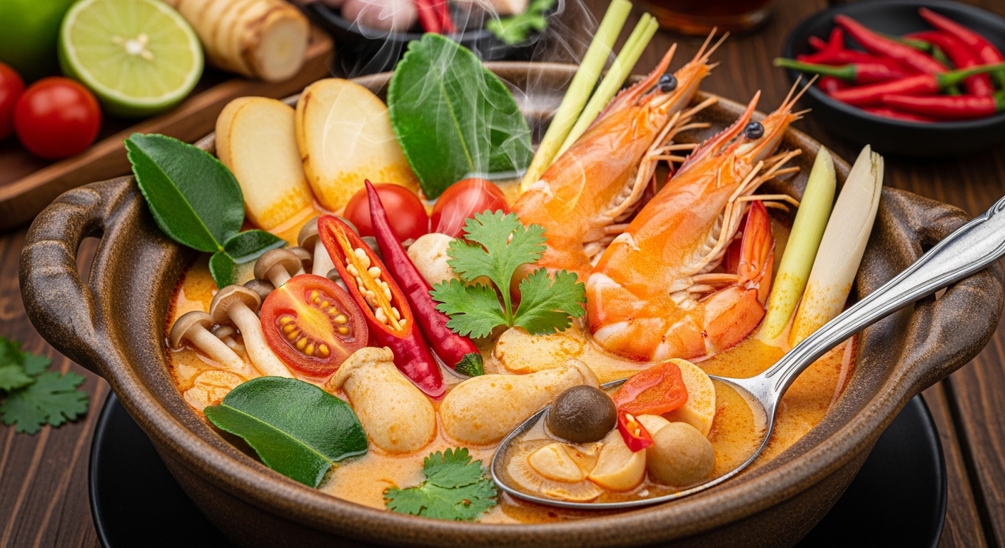 Tom Yum Goong: Receita Tradicional de Sopa Tailandesa Picante