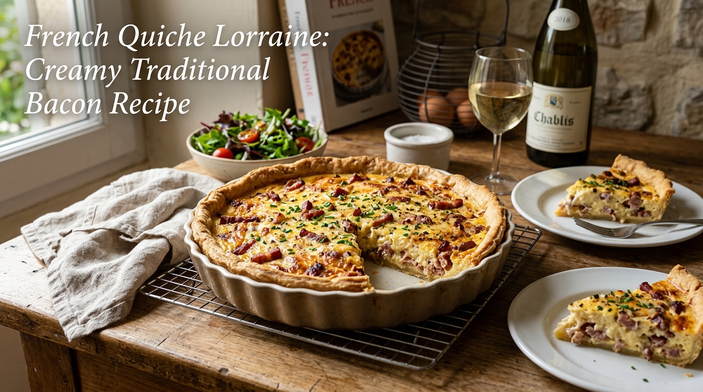 Quiche Lorraine Francesa: Receita Tradicional Cremosa de Bacon