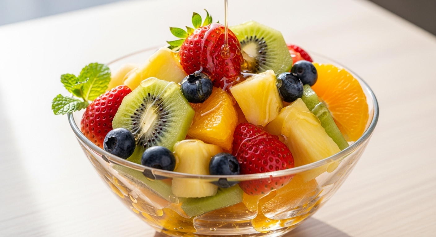 Salada de Frutas com Calda Especial: Opção Saudável e Refrescante