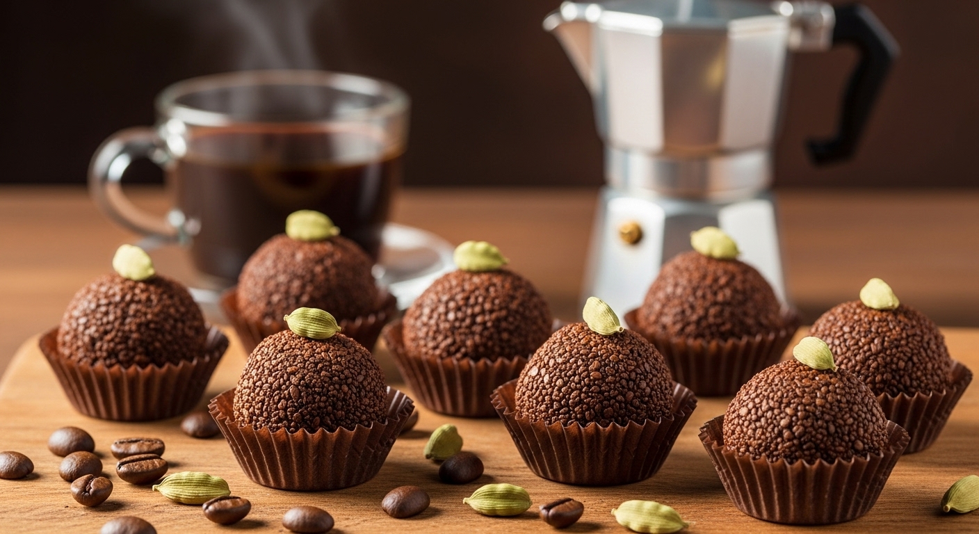 Brigadeiro Gourmet de Café e Cardamomo
