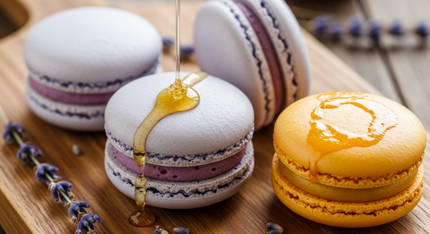 Macarons de Lavanda e Mel