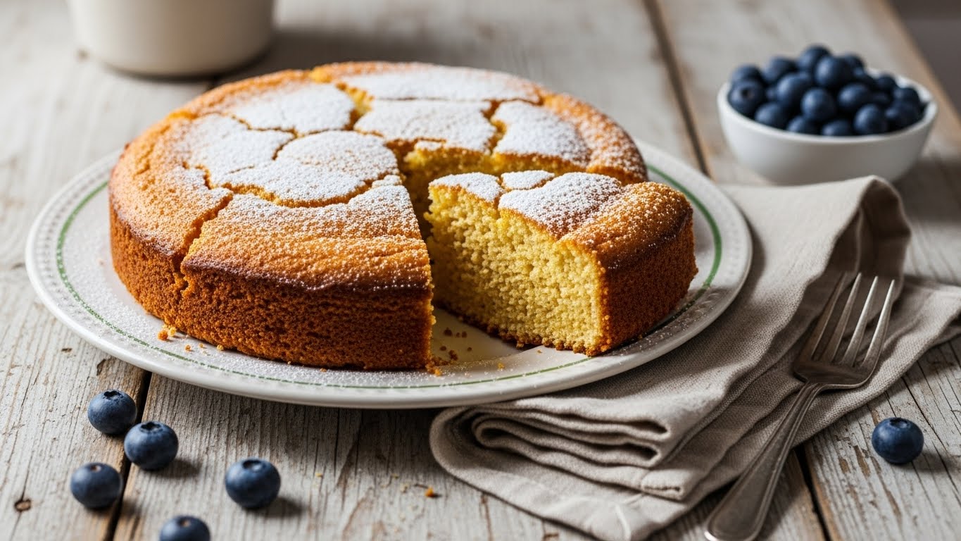 Bolo de Fubá Simples (Sem Liquidificador)