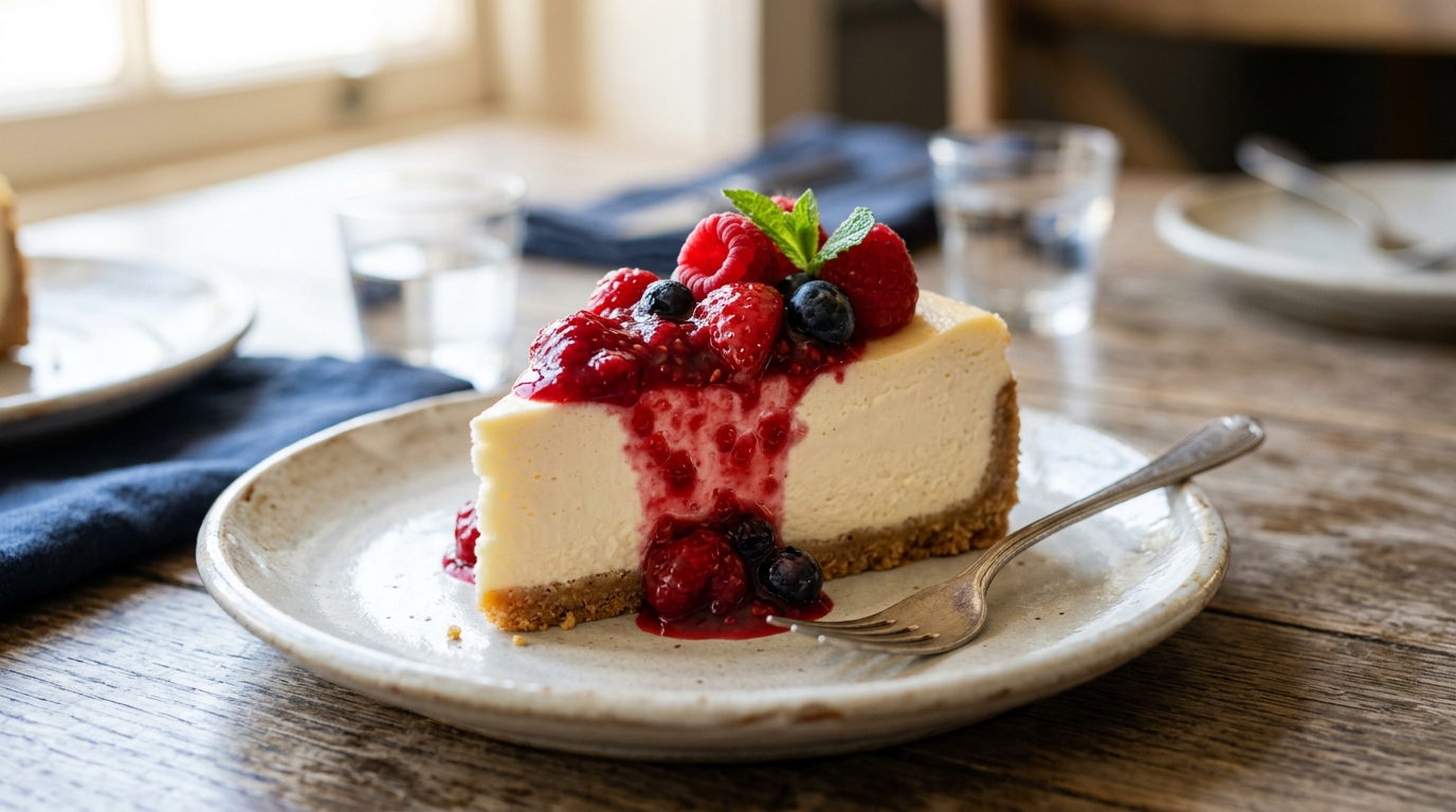 Cheesecake de Frutas Vermelhas: Receita Cremosa com Calda