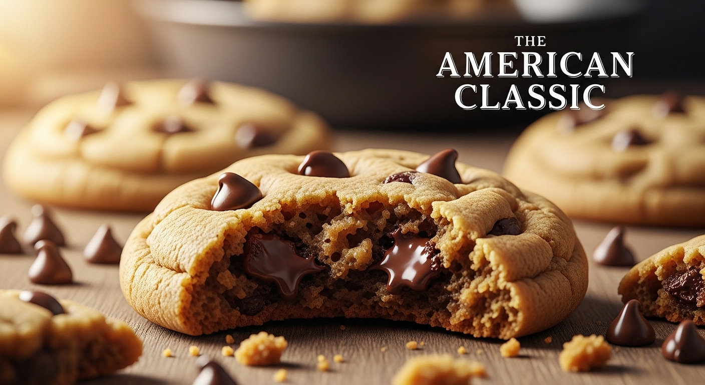 Cookie de Baunilha com Gotas de Chocolate: O Clássico Americano para Vender