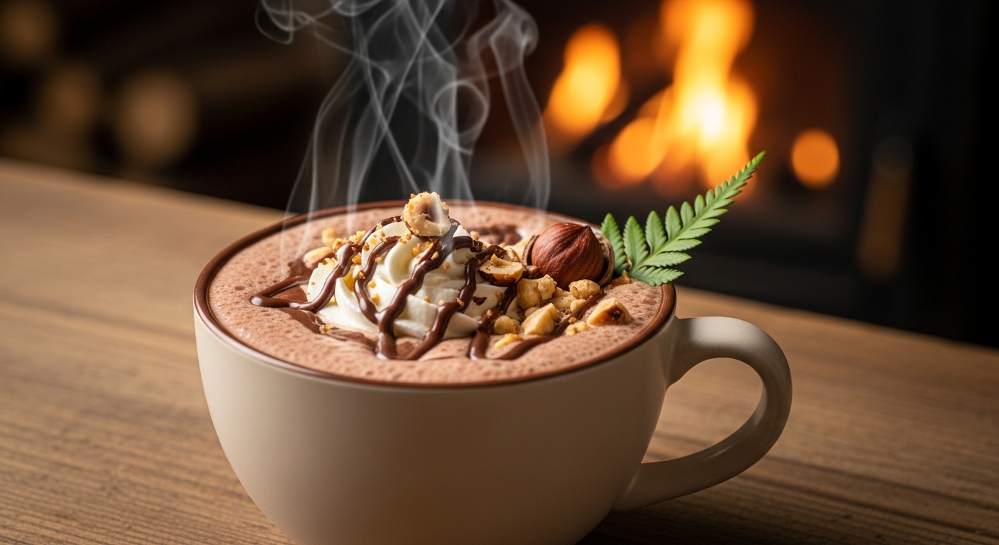 Chocolate Quente de Nutella e Avelã