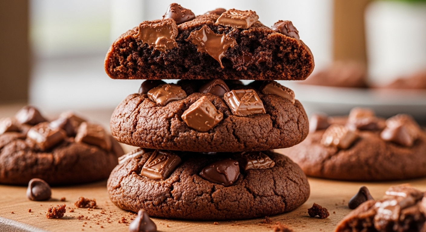 Cookies de Chocolate e Whey (Lanche): Crocantes e Saborosos