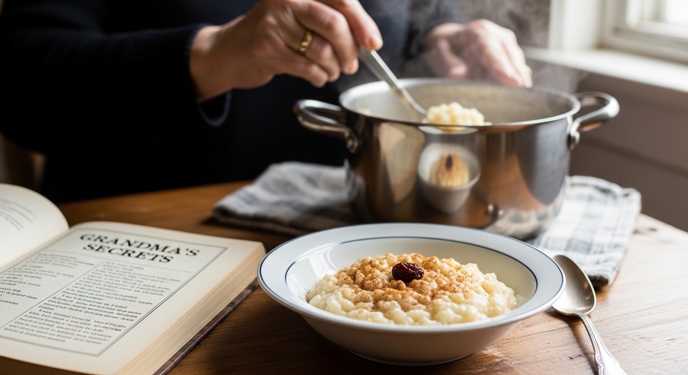 Arroz Doce Cremoso da Vovó: O Segredo para Ficar Super Macio e Saboroso