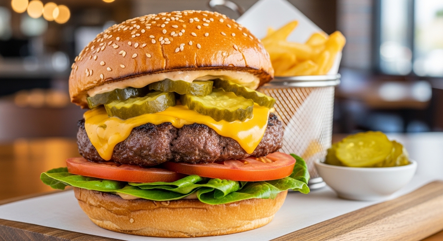 Cheese Salada com Picles Caseiro