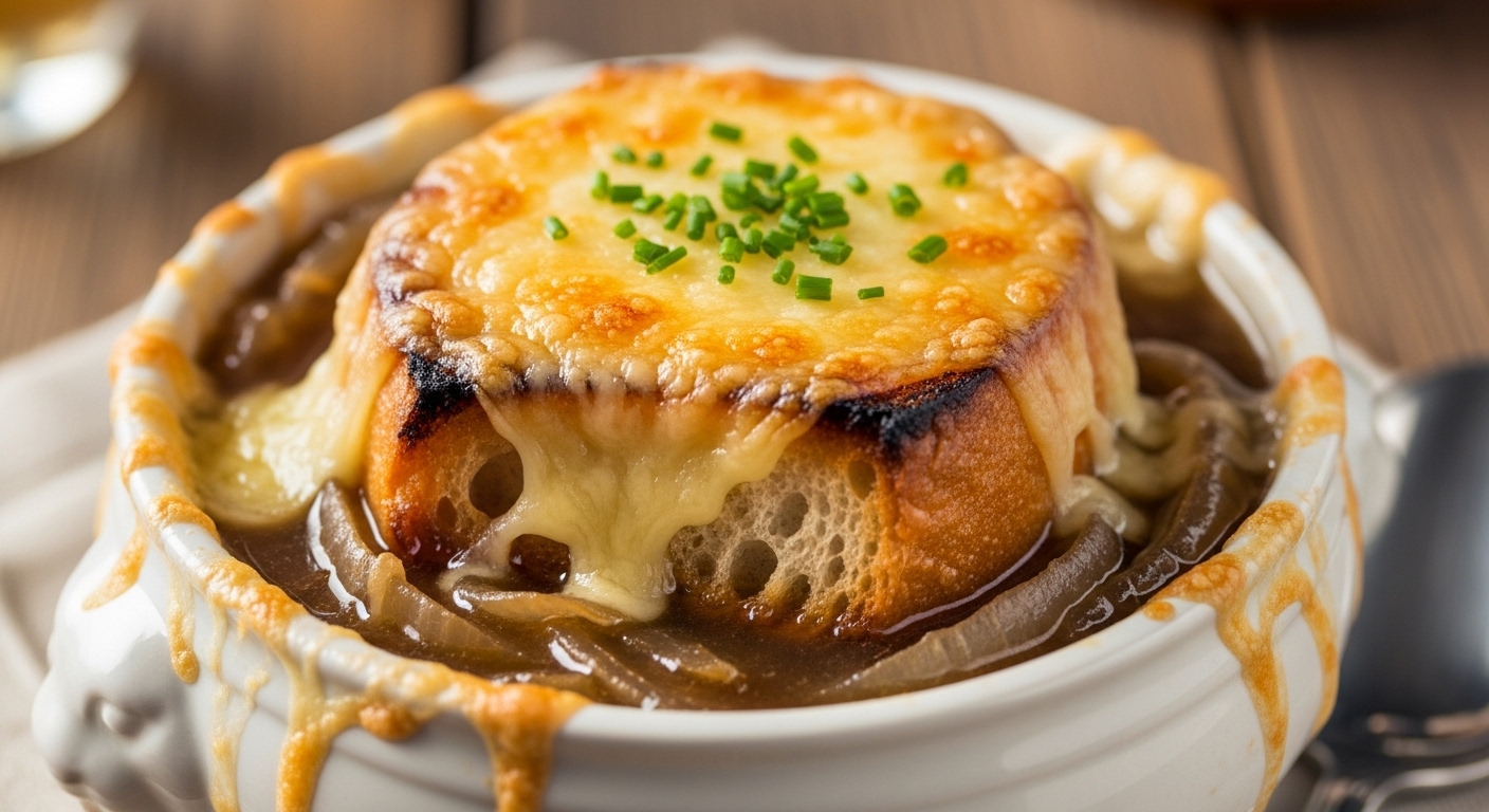 Sopa de Cebola Francesa (Gratinada)