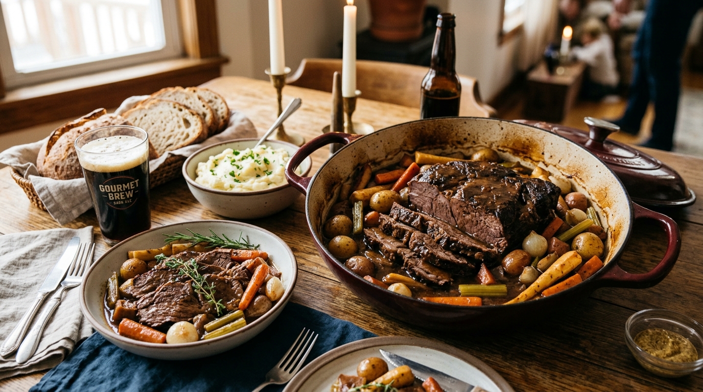 Carne de Panela com Cerveja Preta e Legumes: Um Toque Gourmet para o Seu Dia a Dia