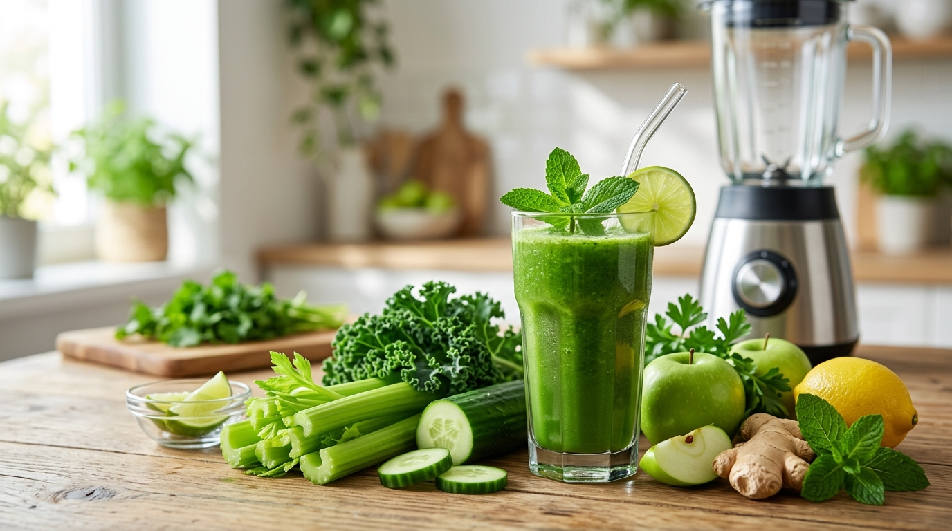 Suco Verde Sem Açúcar Detox: Receita Saudável para Dieta