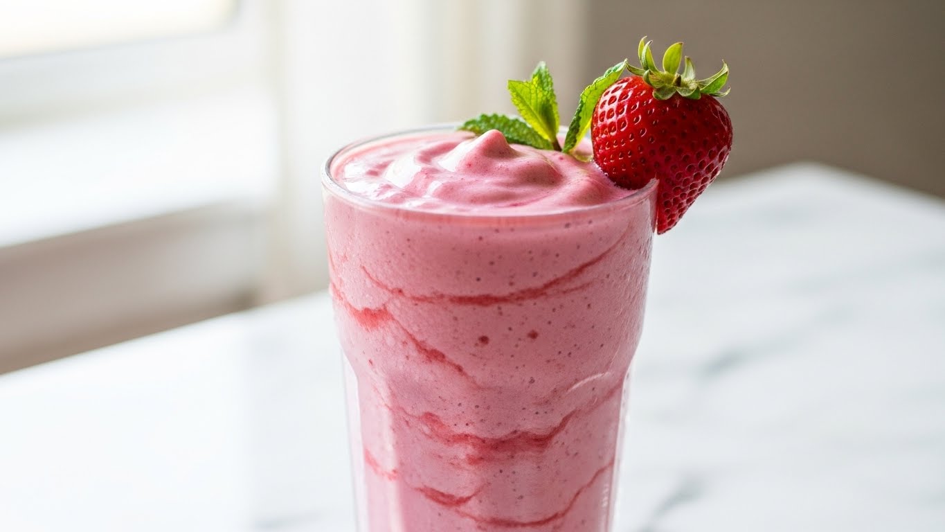 Shake Proteico de Morango