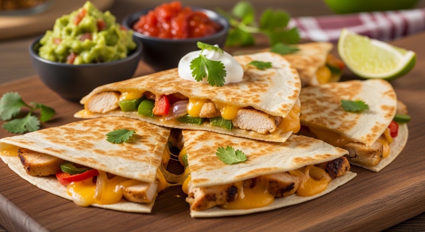 Quesadilla Mexicana de Frango: Receita Crocante com Queijo