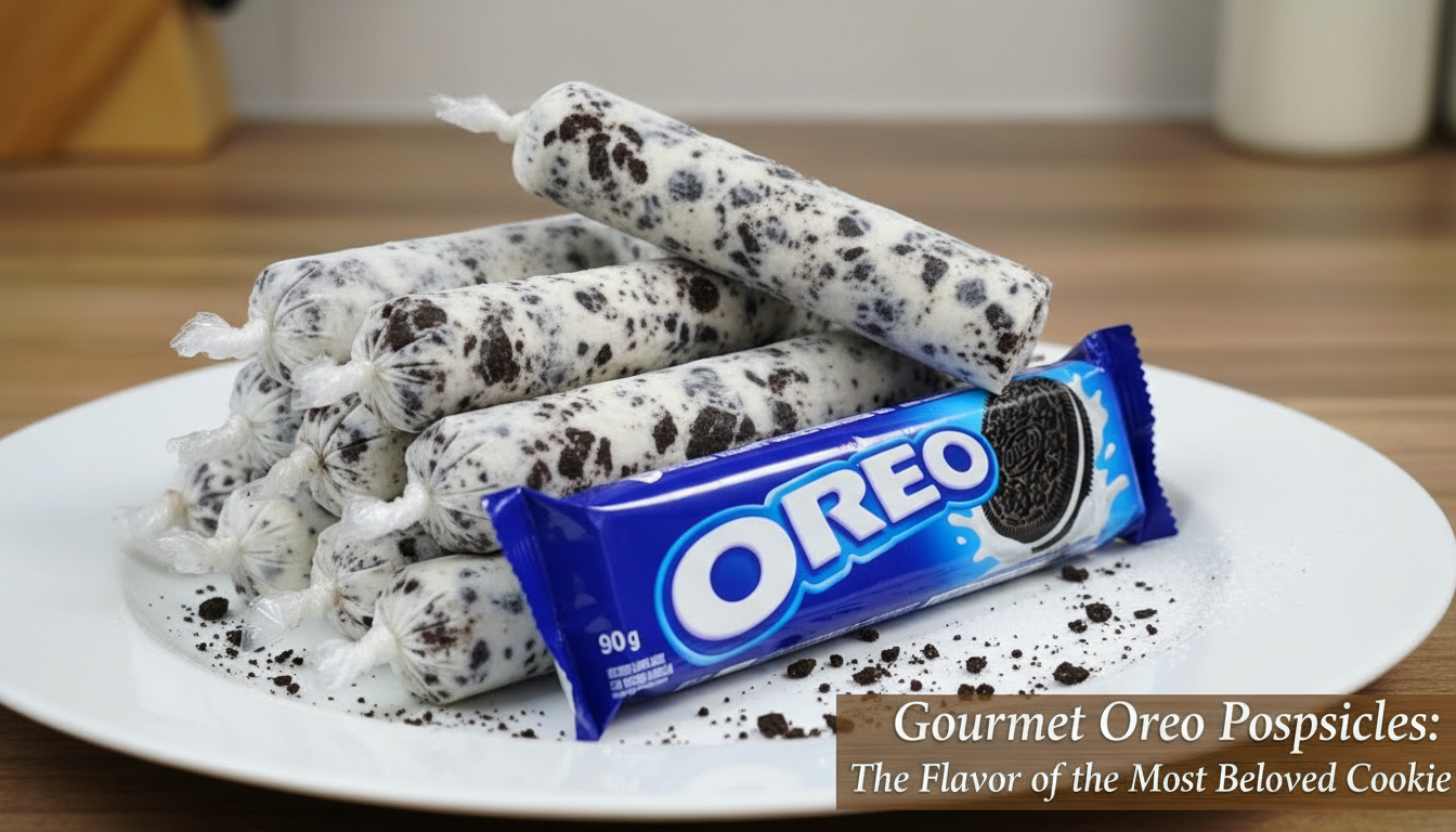 Geladinho Gourmet de Oreo: O Sabor da Bolacha Mais Amada