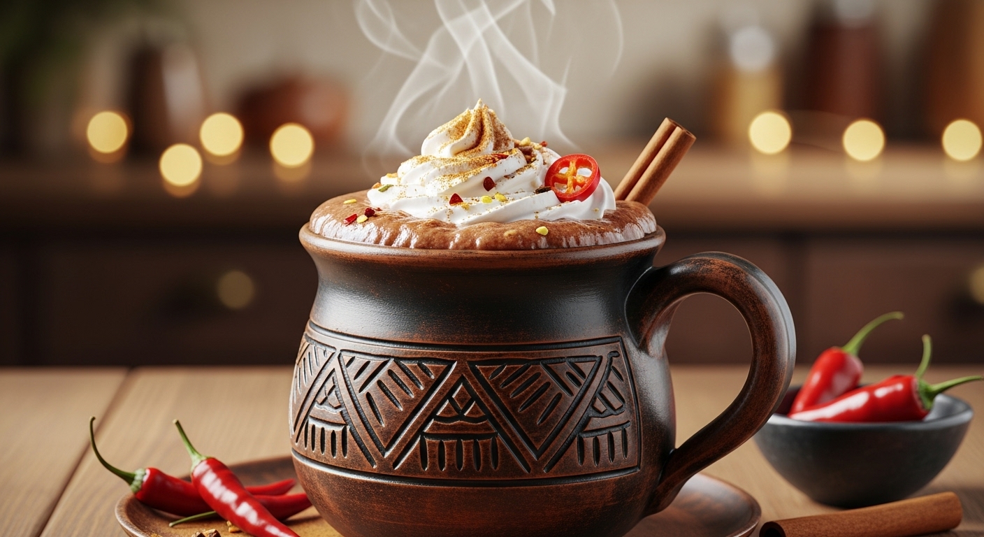 Chocolate Quente Mexicano Picante
