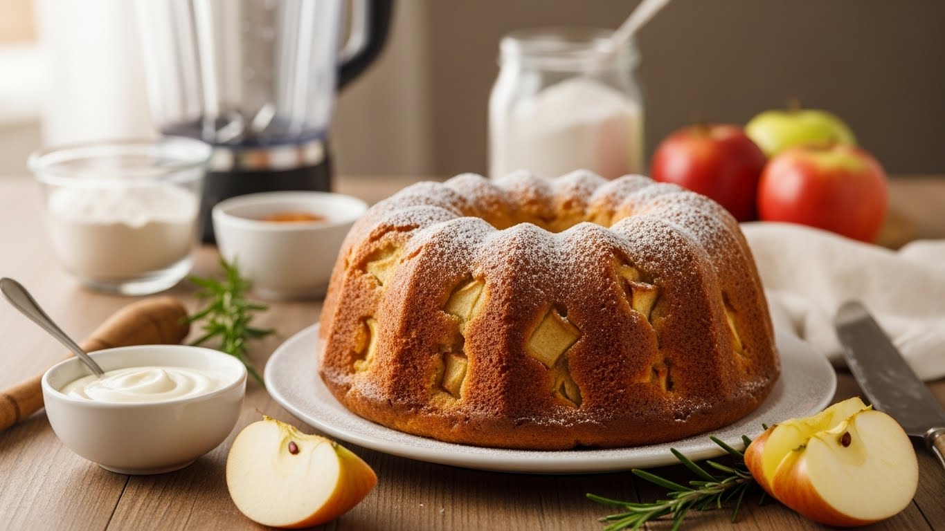 Bolo de Maçã Simples (Liquidificador)