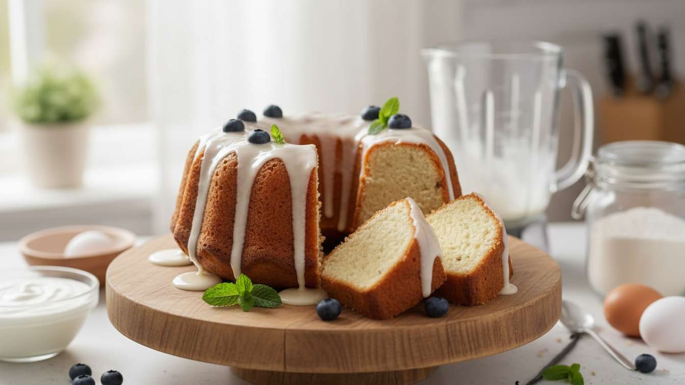 Bolo de Iogurte Natural (Liquidificador)