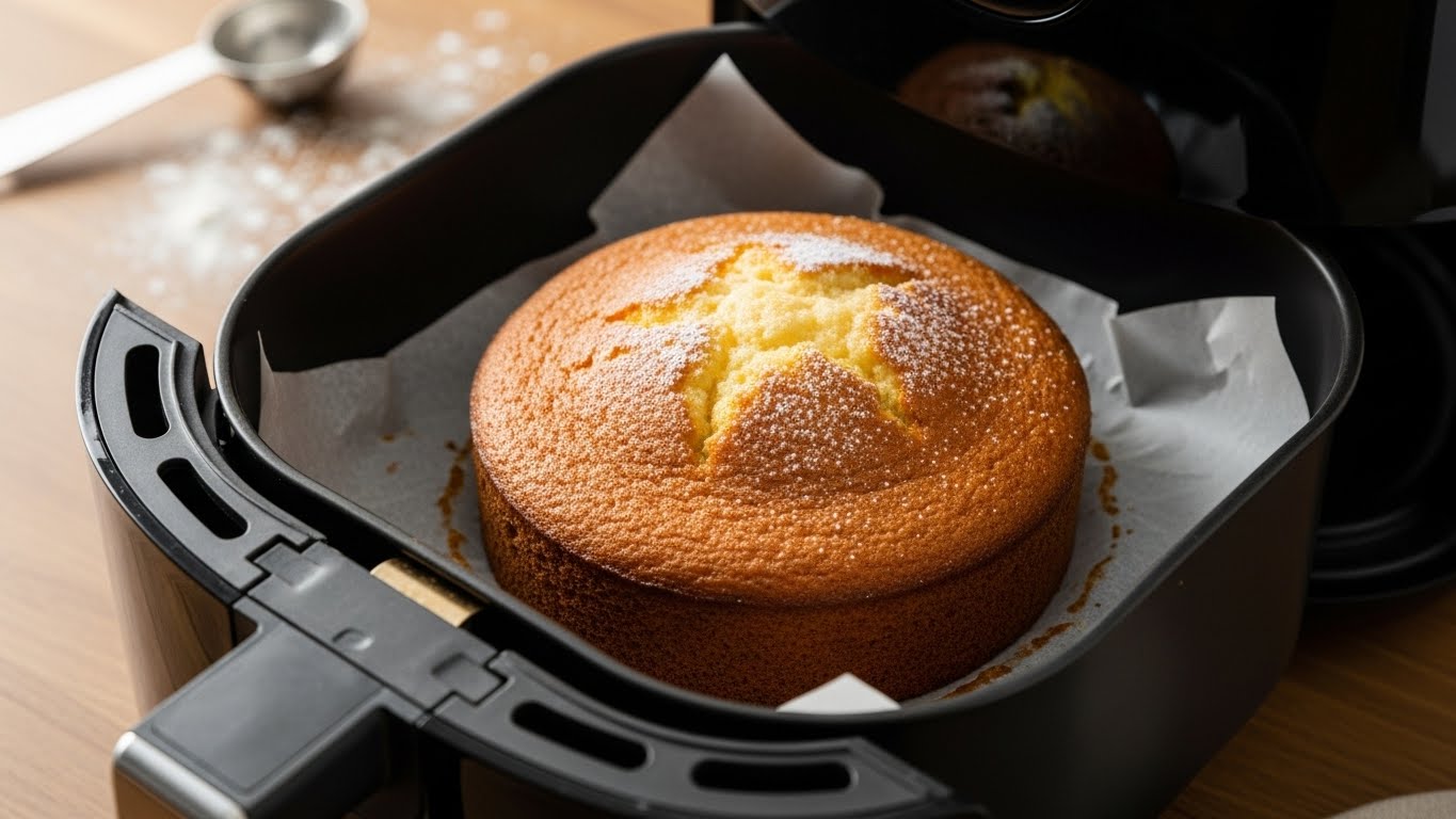 Bolo Simples na Air Fryer