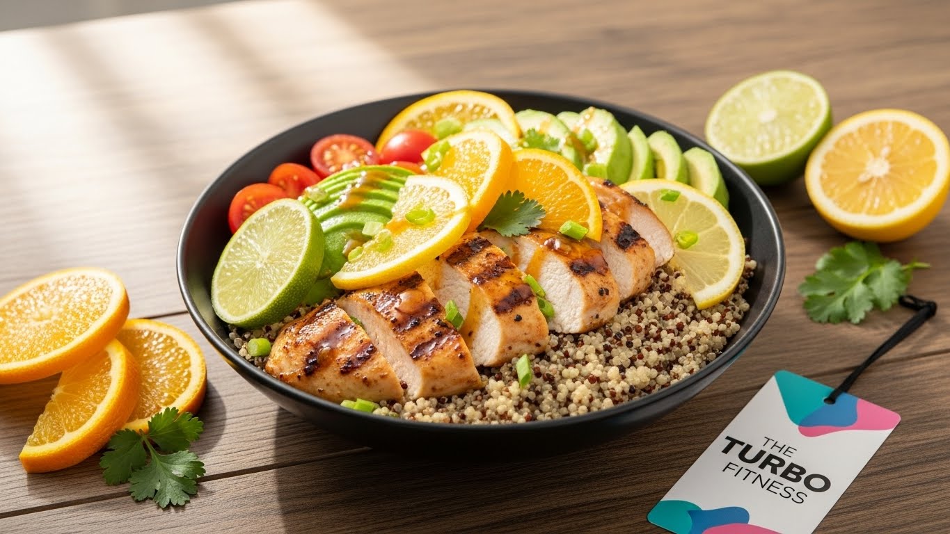 Bowl de Frango Cítrico e Quinoa: O Turbo Fitness