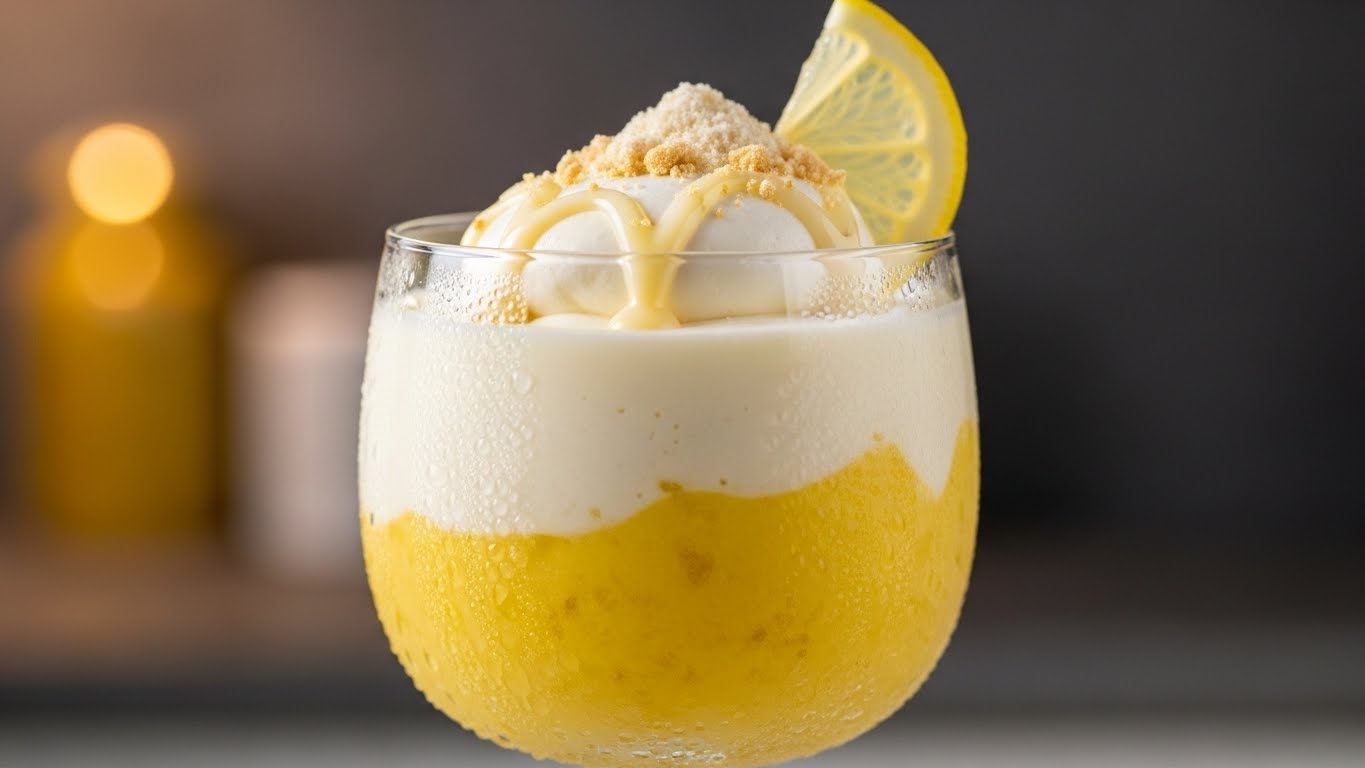 Mousse Gelada de Limão e Leite Ninho