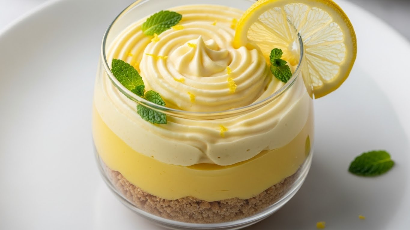 Taça Cremosa de Limão Refrescante