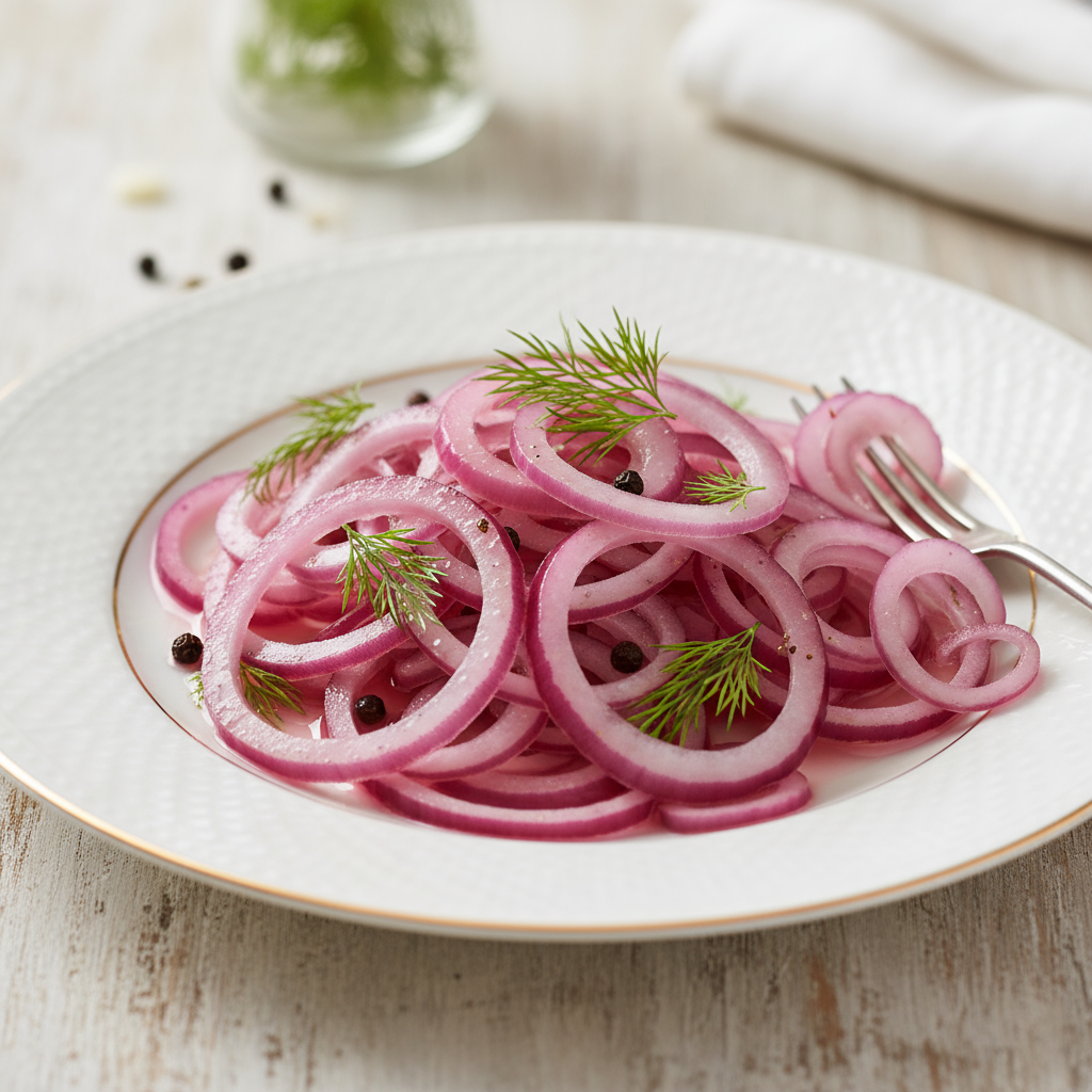 Picles Rápidos de Cebola Roxa Agridoce