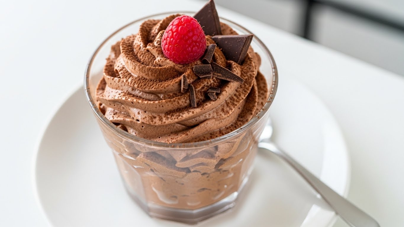 Mousse Fitness de Chocolate com Whey (Sem açúcar)