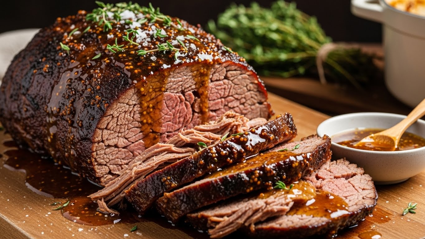 Bifes de Panela Caramelizados com Mostarda e Mel