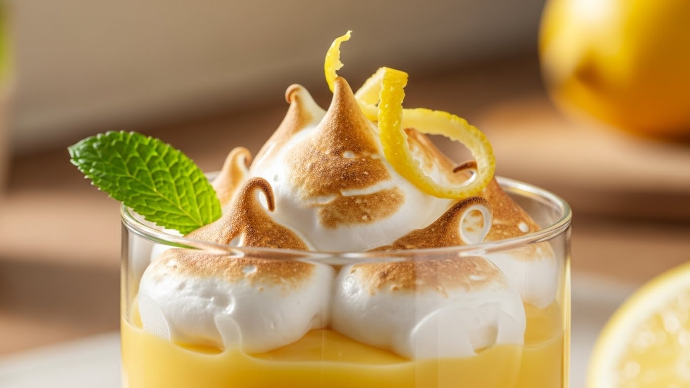 Suspiro Cremoso de Limão na Taça (Sem Forno)