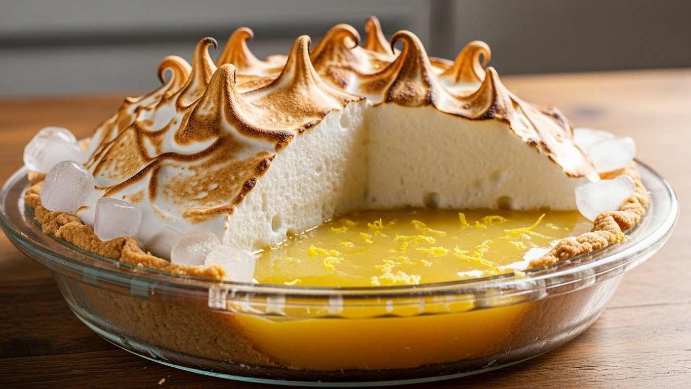 Suspiro Gelado de Limão na Travessa