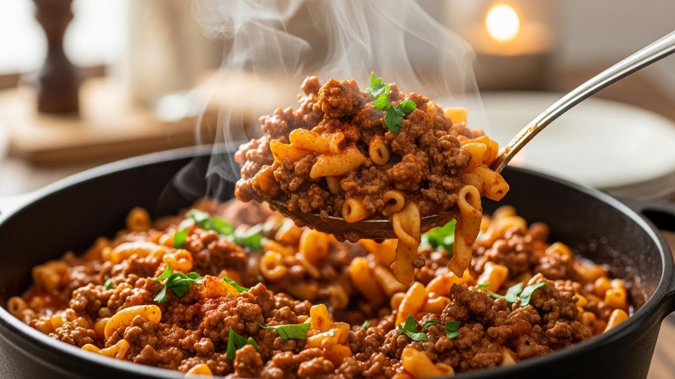 Carne Moída Cremosa de Panela Única com Páprica