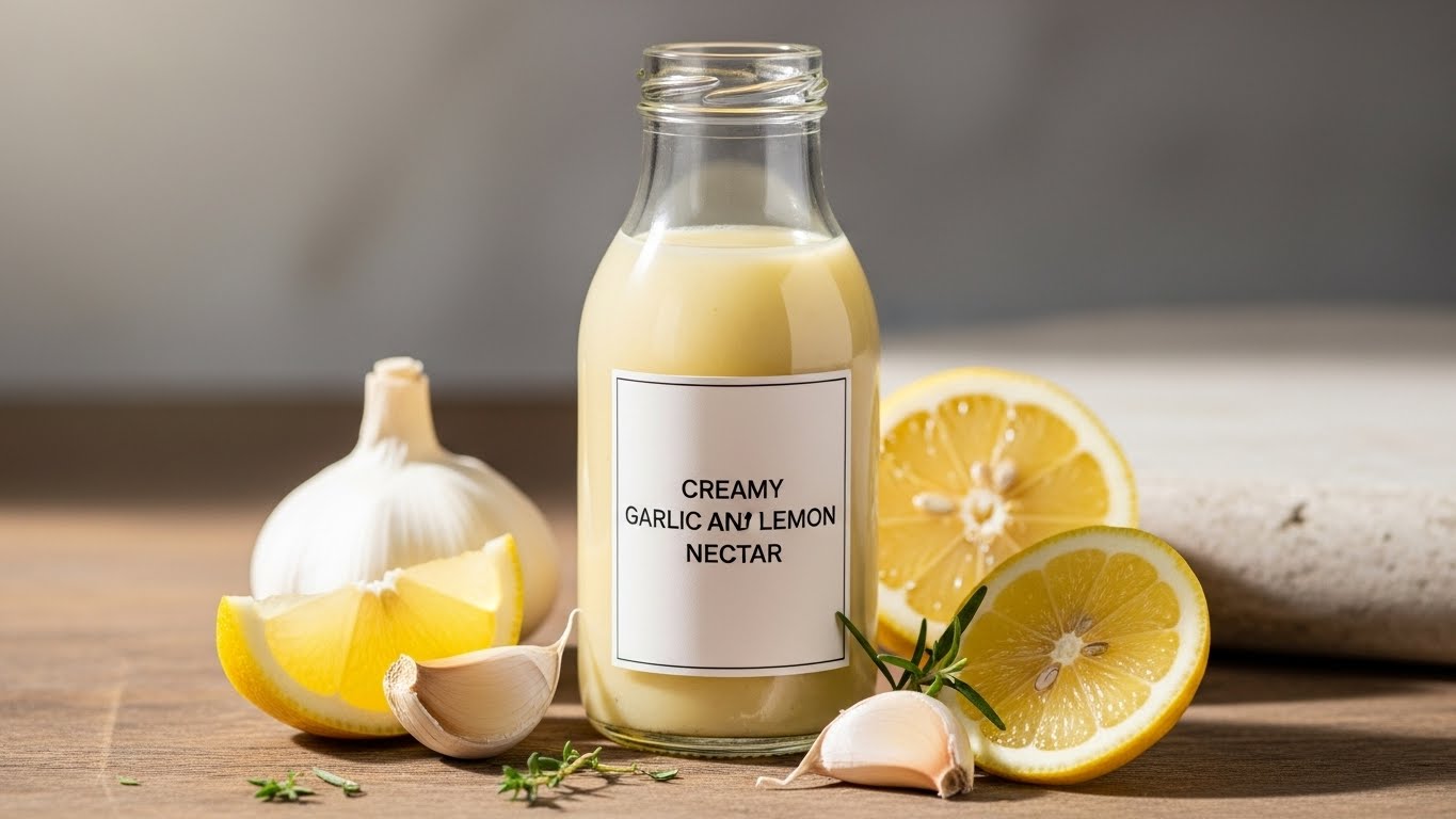 Néctar Cremoso de Alho e Limão