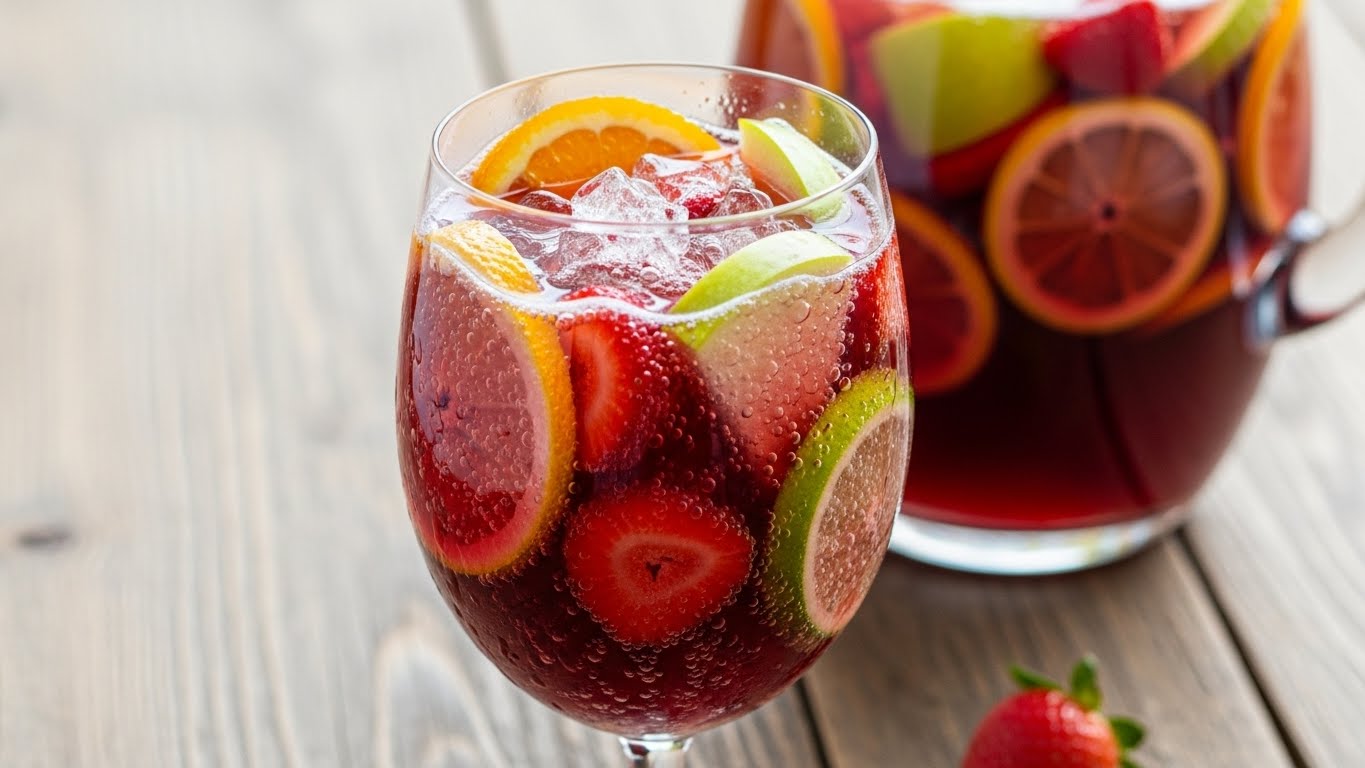 Sangria de Frutas com Soda