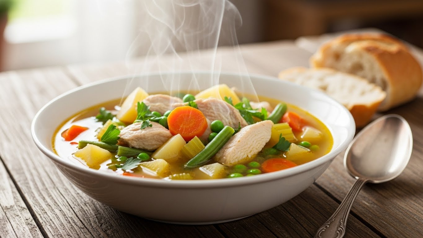 Sopa de Frango com Legumes