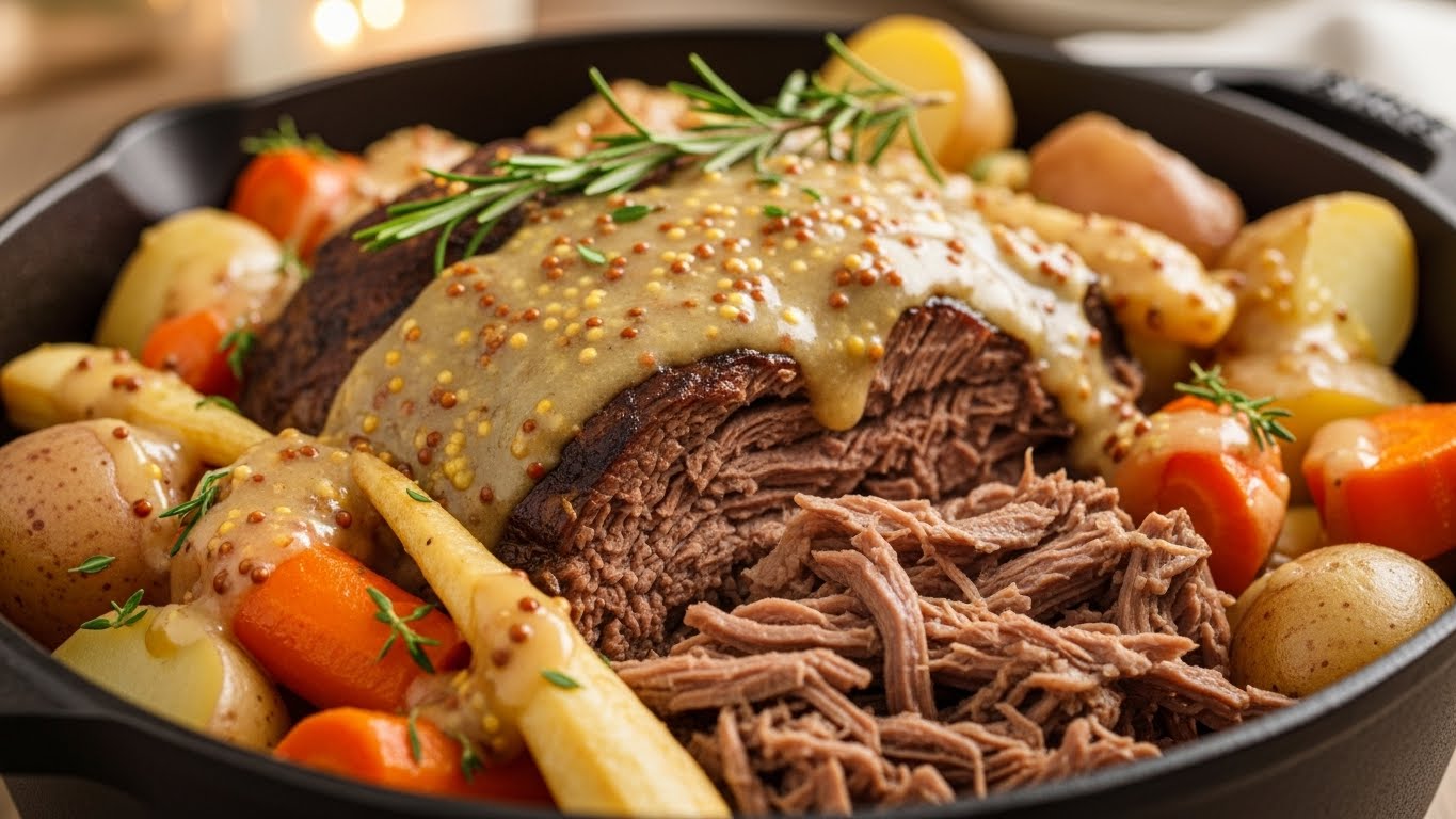 Bife de Panela Rápido ao Molho Cremoso de Mostarda e Mel