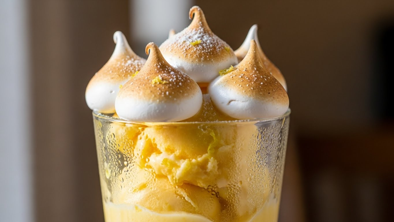 Suspiro Gelado de Limão e Leite Ninho