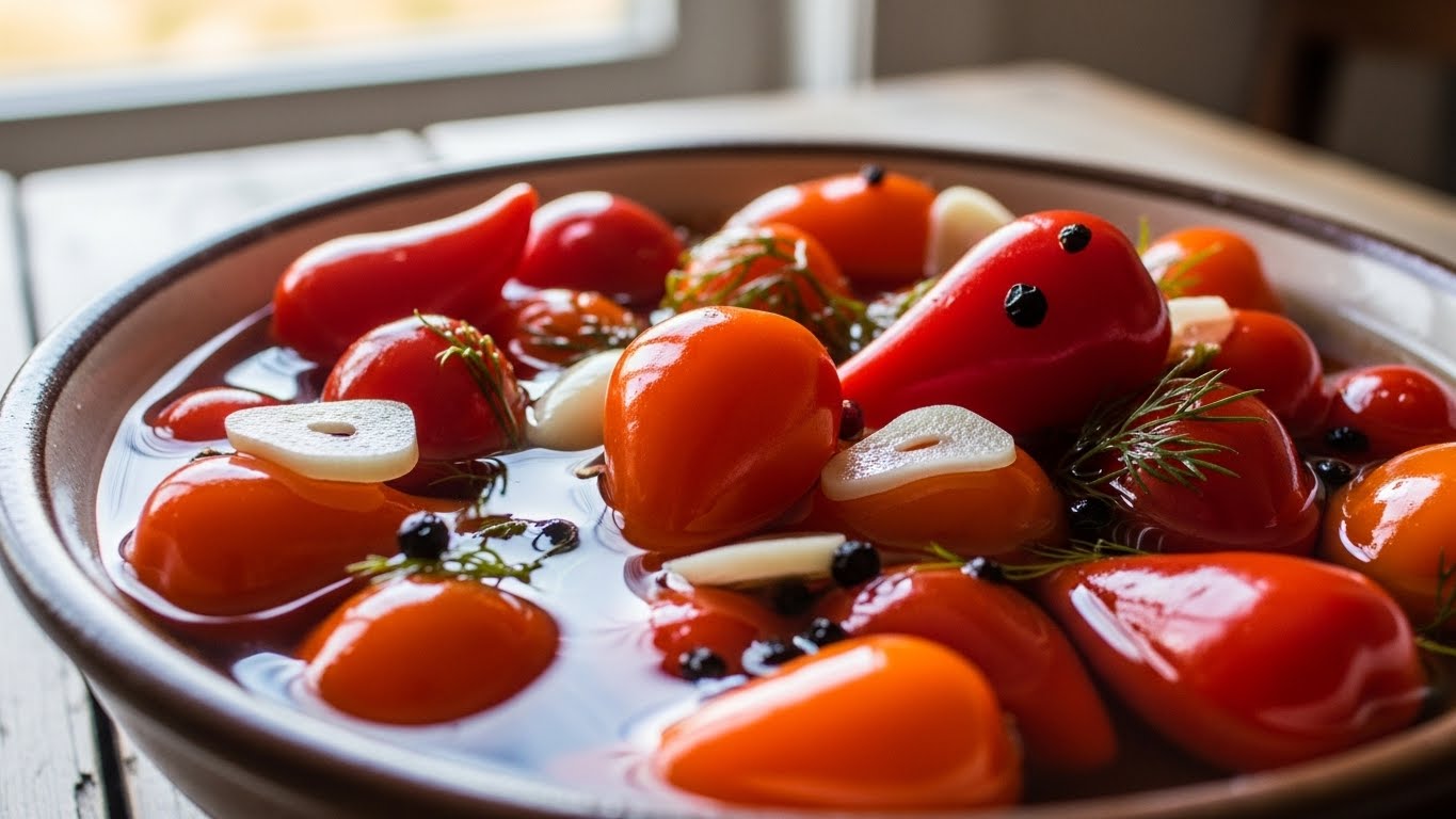 Pérolas de Fogo Suave: Conserva Agridoce de Pimenta Biquinho