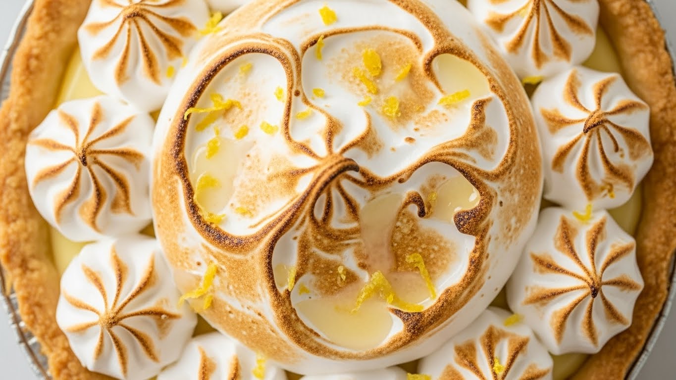 Suspiro Gelado de Limão Crocante