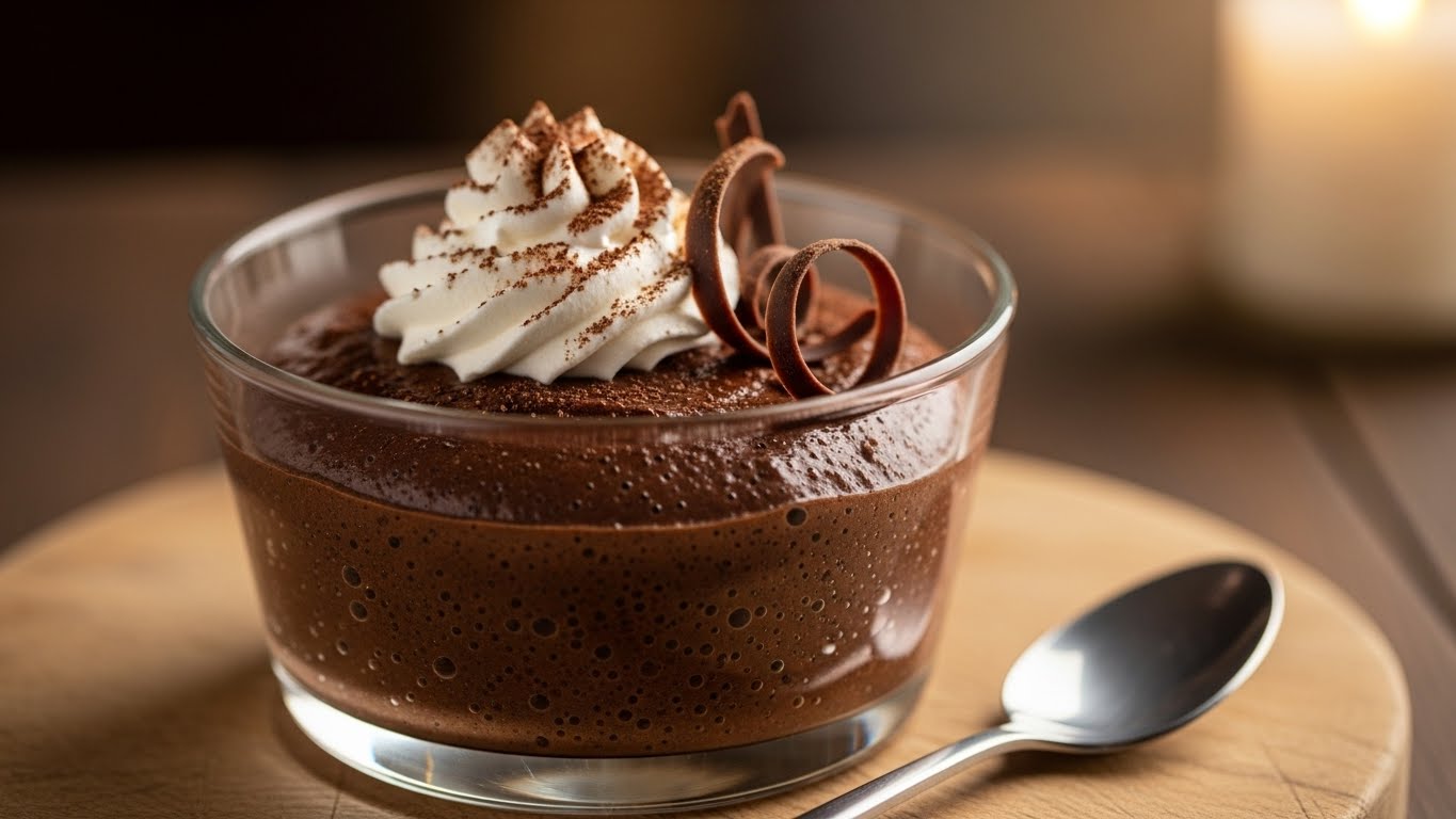 Mousse de Chocolate Amargo com Pimenta