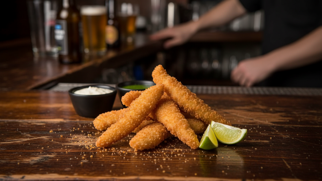 Isca de Peixe Empanada