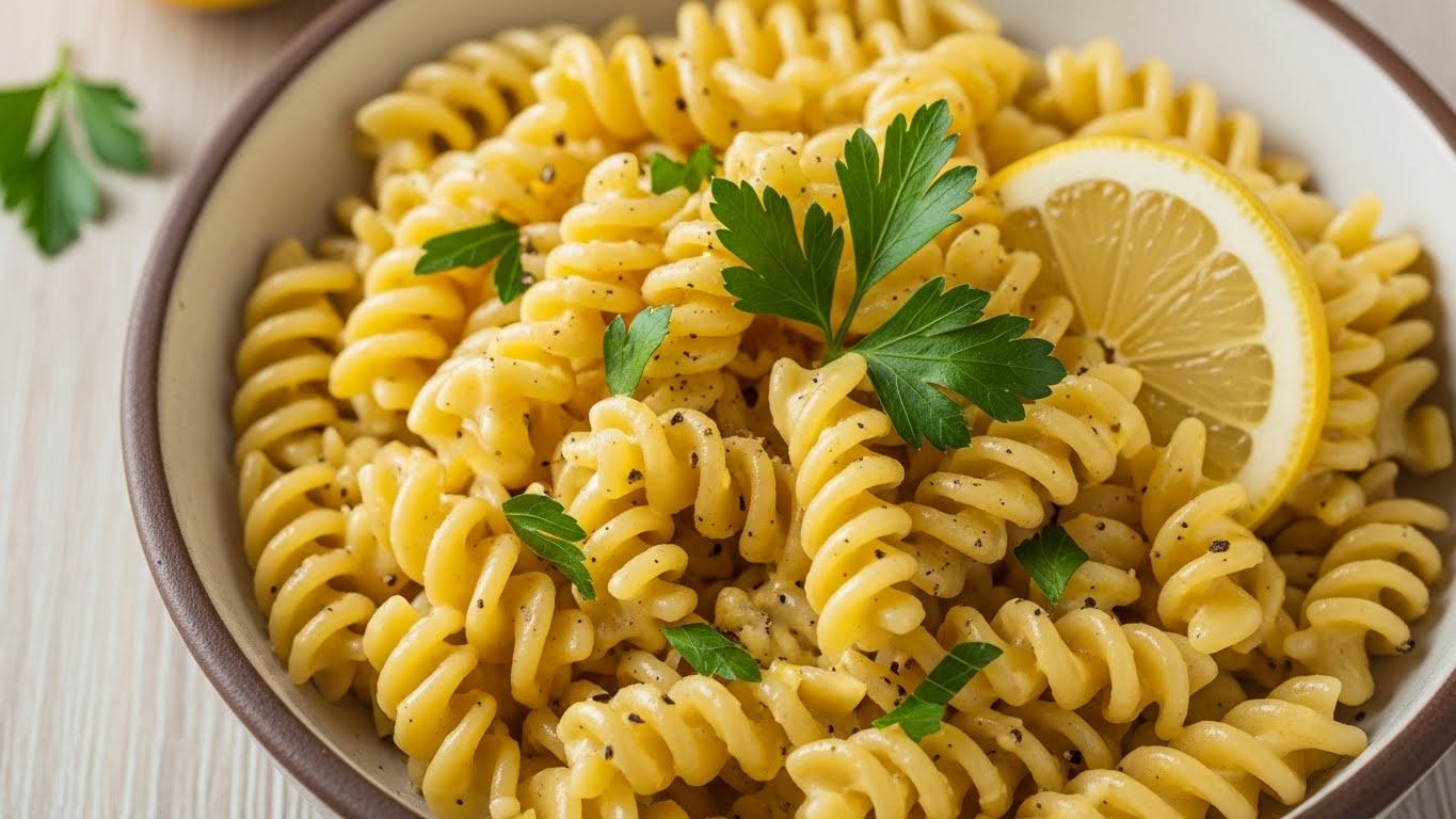 Fusilli Cremoso ao Limone Rápido