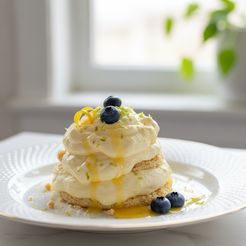 Nuvem de Limão Refrescante (Pavê Rápido)