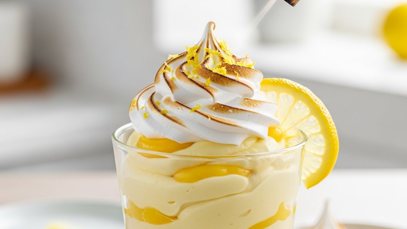 Suspiro de Limão Cremoso (Mousse Sem Forno)