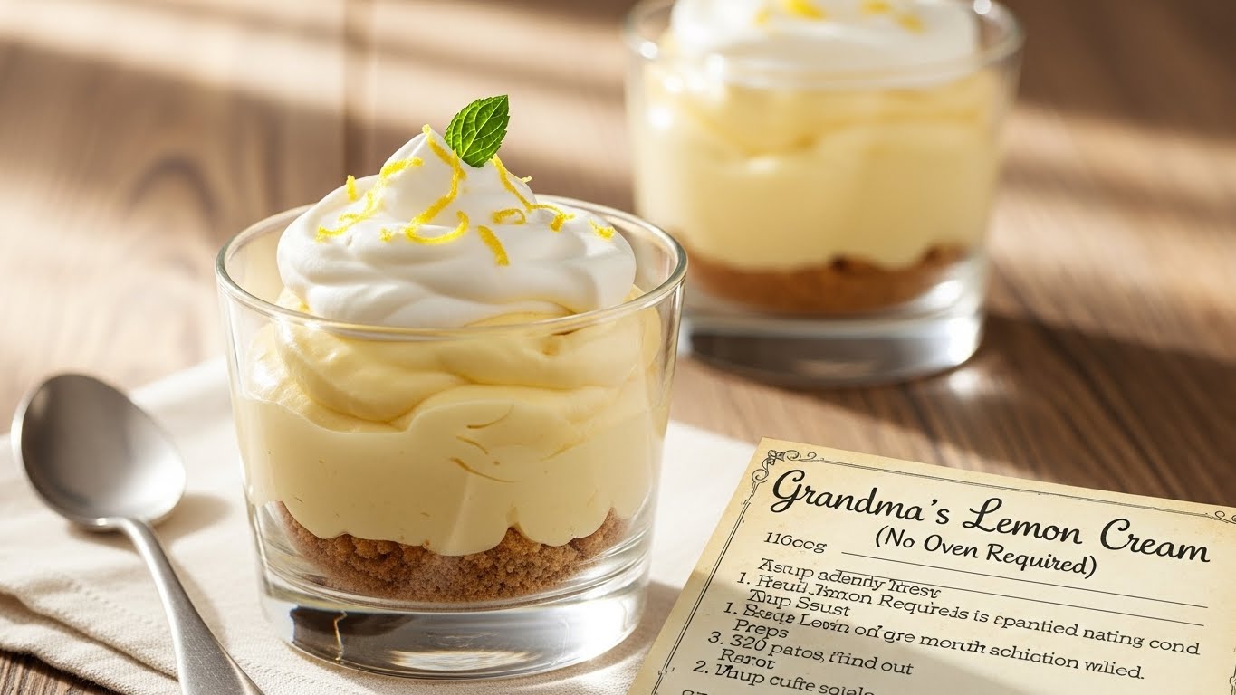 Creme de Limão da Vovó (Sem Forno)