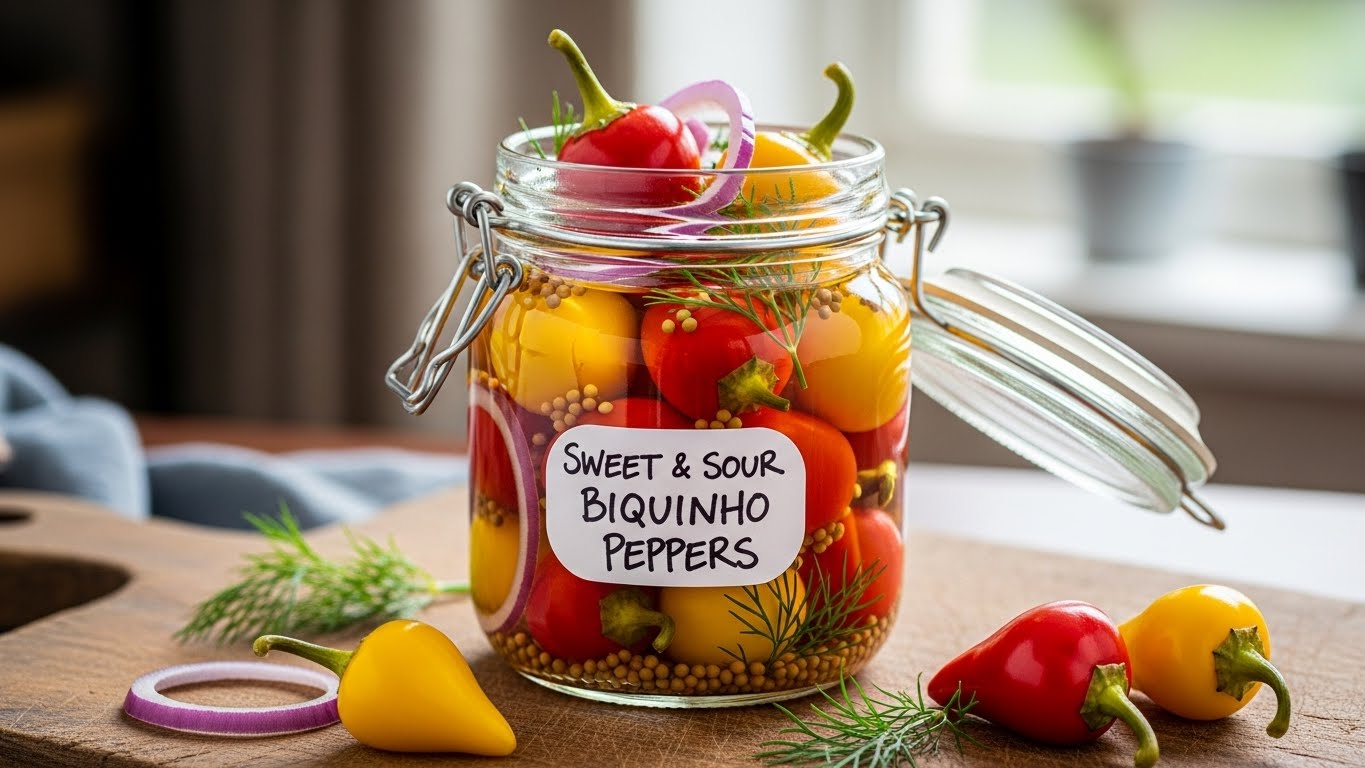 Pimenta Biquinho Agridoce em Conserva