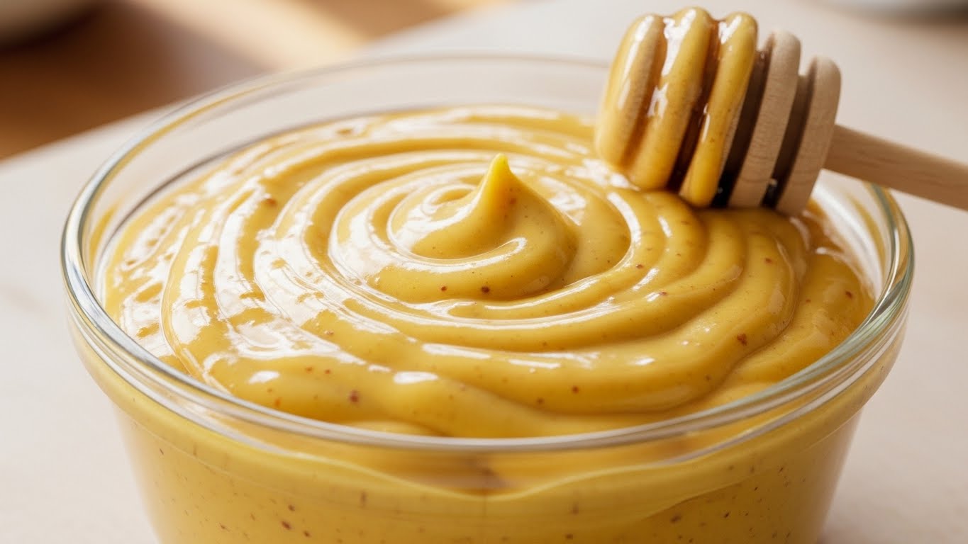 Molho Dourado Cremoso de Mostarda e Mel